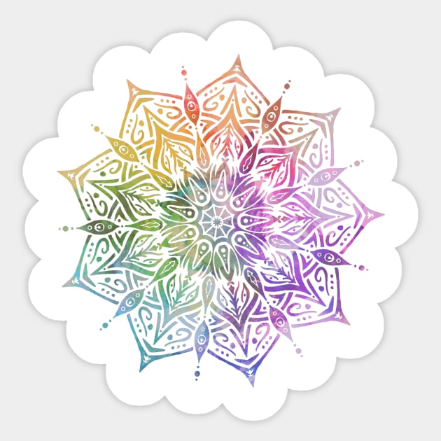 Rainbow Pride Mandala Sticker by Liquid Feline